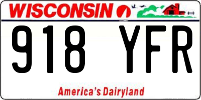 WI license plate 918YFR