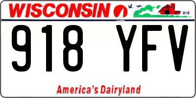 WI license plate 918YFV