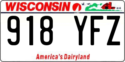WI license plate 918YFZ