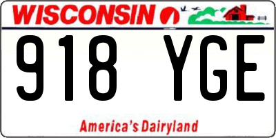 WI license plate 918YGE