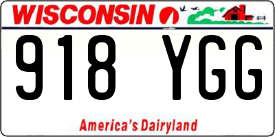 WI license plate 918YGG