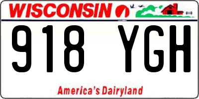 WI license plate 918YGH