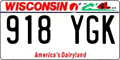 WI license plate 918YGK
