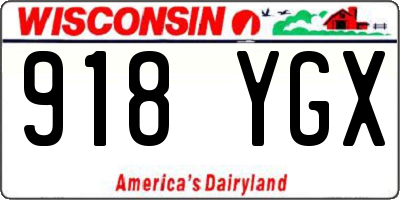 WI license plate 918YGX
