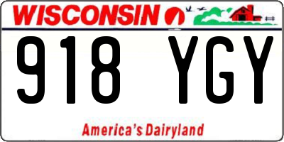 WI license plate 918YGY