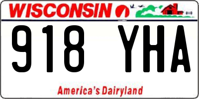 WI license plate 918YHA