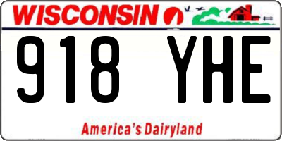 WI license plate 918YHE