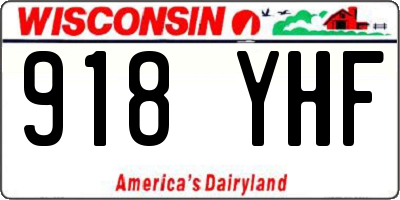 WI license plate 918YHF
