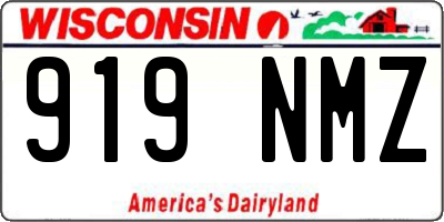 WI license plate 919NMZ