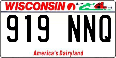 WI license plate 919NNQ