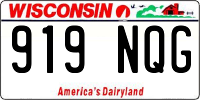 WI license plate 919NQG
