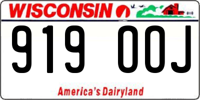 WI license plate 919OOJ