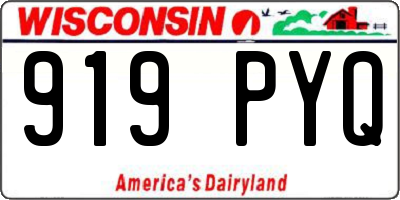 WI license plate 919PYQ