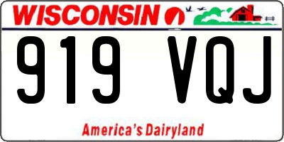 WI license plate 919VQJ
