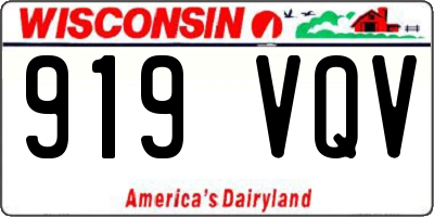 WI license plate 919VQV