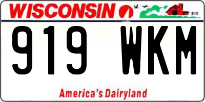 WI license plate 919WKM