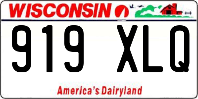 WI license plate 919XLQ