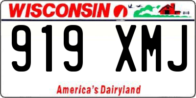 WI license plate 919XMJ