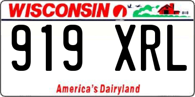 WI license plate 919XRL