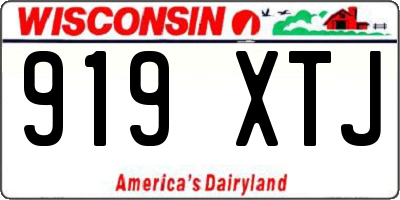WI license plate 919XTJ