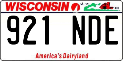 WI license plate 921NDE