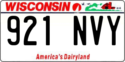 WI license plate 921NVY