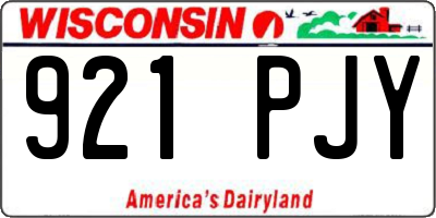 WI license plate 921PJY