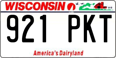 WI license plate 921PKT