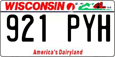 WI license plate 921PYH