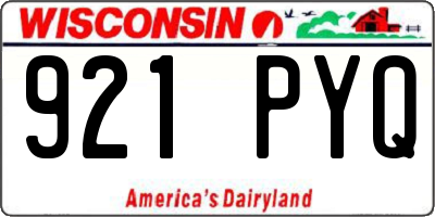 WI license plate 921PYQ