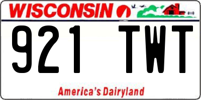 WI license plate 921TWT