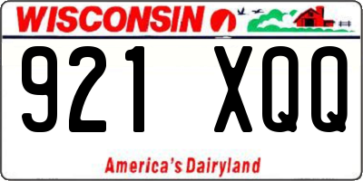WI license plate 921XQQ