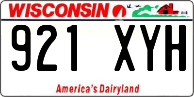WI license plate 921XYH