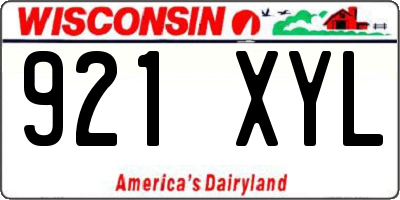 WI license plate 921XYL