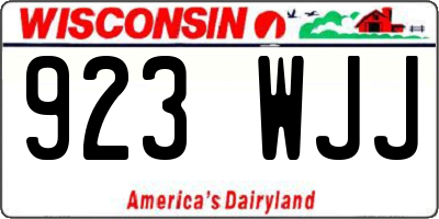 WI license plate 923WJJ