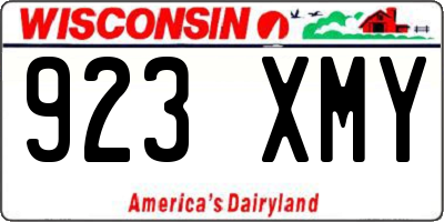 WI license plate 923XMY