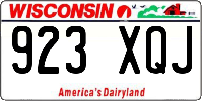 WI license plate 923XQJ