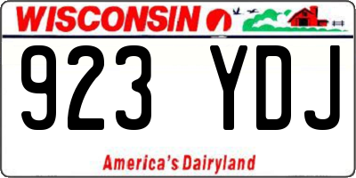 WI license plate 923YDJ