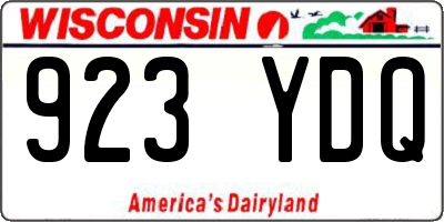 WI license plate 923YDQ