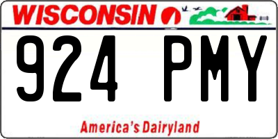 WI license plate 924PMY