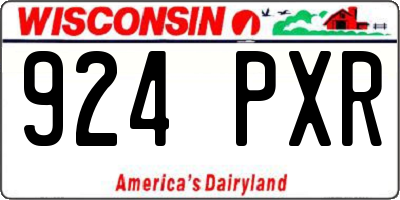 WI license plate 924PXR