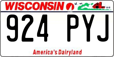WI license plate 924PYJ