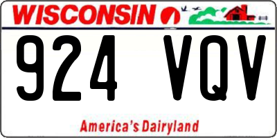 WI license plate 924VQV