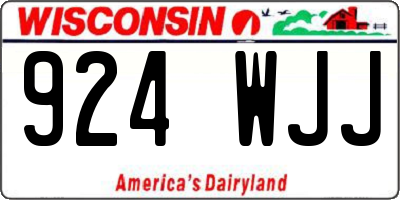 WI license plate 924WJJ