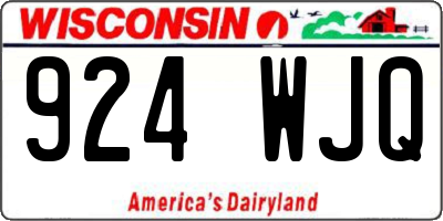 WI license plate 924WJQ