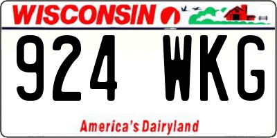 WI license plate 924WKG