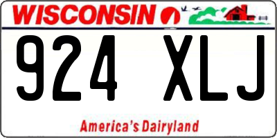 WI license plate 924XLJ