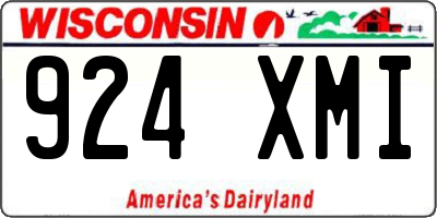 WI license plate 924XMI