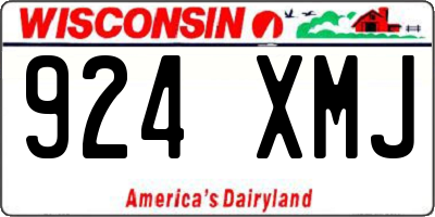 WI license plate 924XMJ