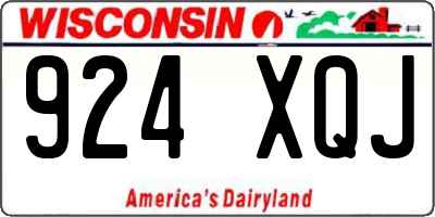 WI license plate 924XQJ